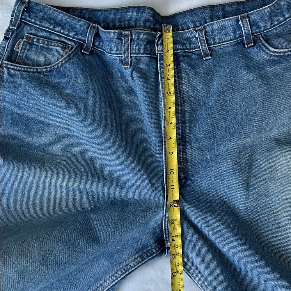 Carhartt Men's Flame Resistant Light Blue Jeans - 48x30 - Picture 9 of 14